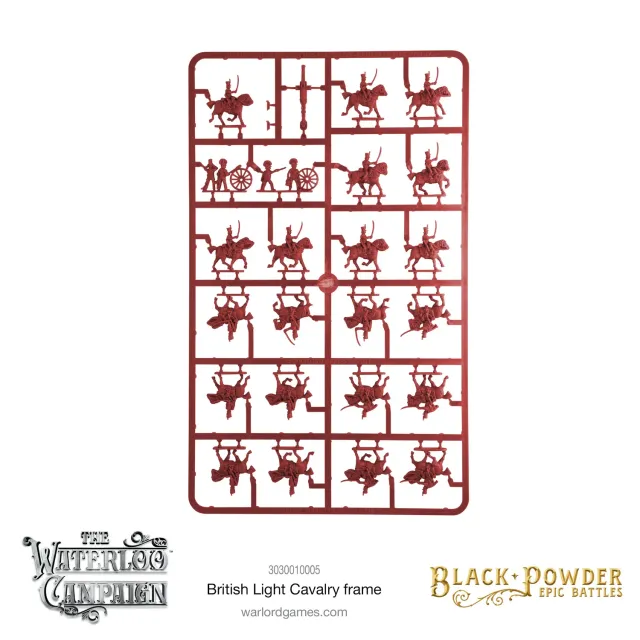 Epic Battles Waterloo British Light Cavalry grappe plastique
