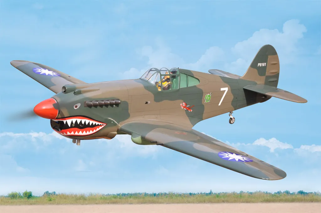 Black Horse Model BH161 P-40C Tomahawk avion RC 2276 mm