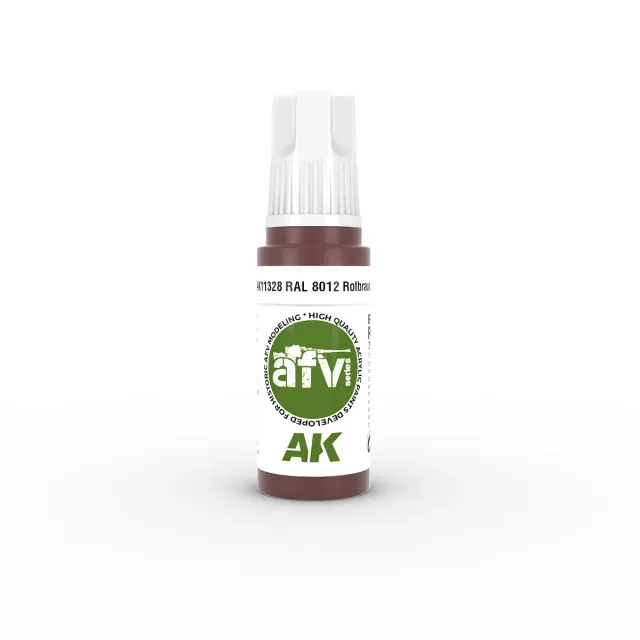 AK Interactive 3Gen Acrylic RAL 8012 Rotbraun peinture brun rouge