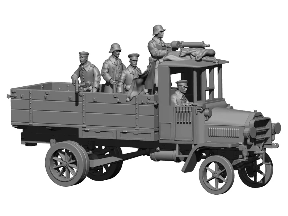 Des Tranchées aux Barricades Daimler Marienfelde Freikorps résine 28mm