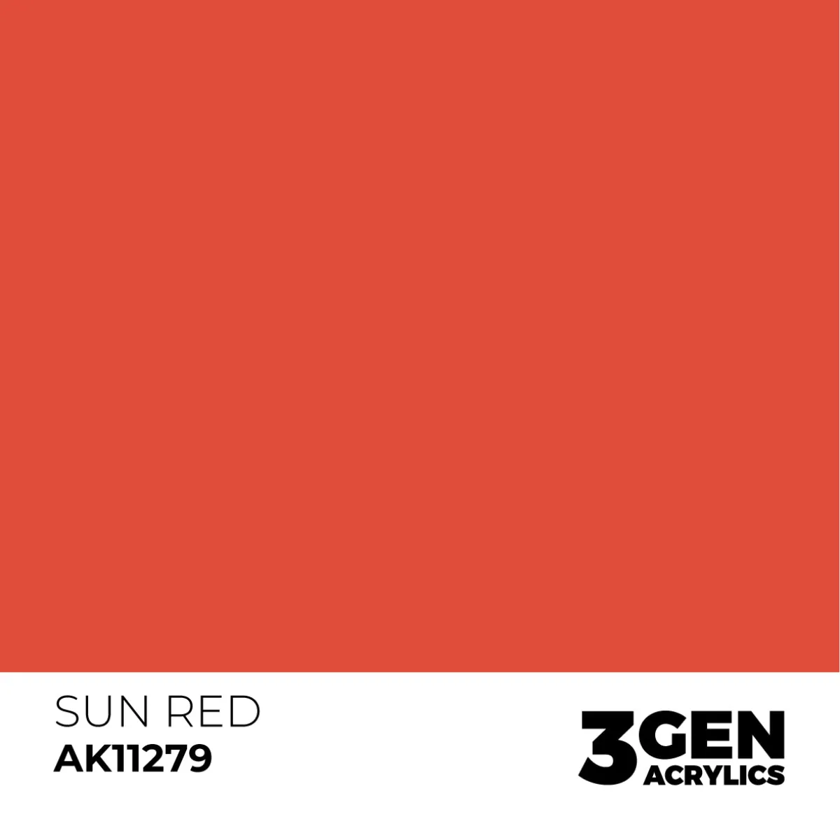 AK Interactive 3Gen Acrylic COLOR PUNCH Sun Red peinture acrylique 17 ml