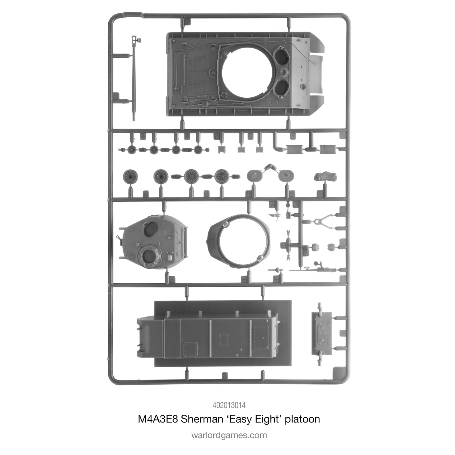 Bolt Action M4A3E8 Sherman Easy Eight platoon 3 chars