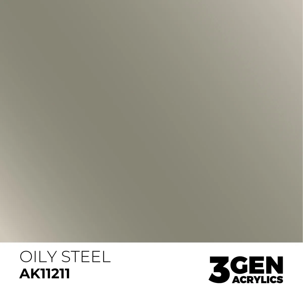 AK Interactive 3Gen Acrylic Oily Steel peinture 17 ml métallique