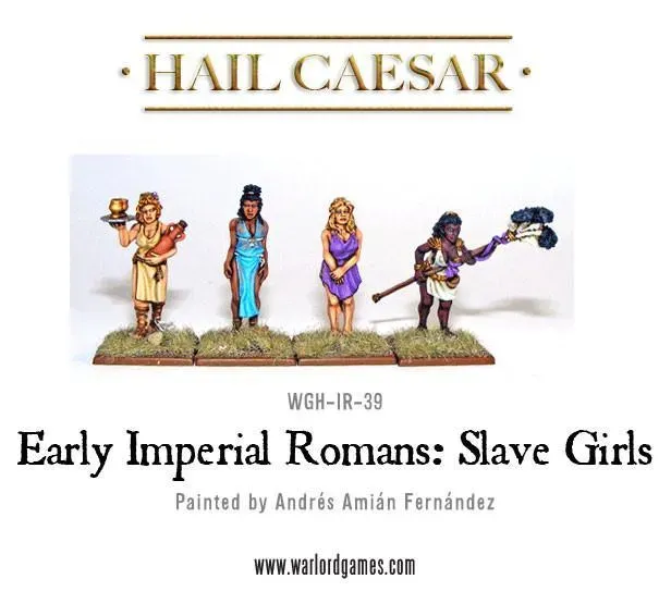SPQR Early Imperial Romans Slave Girls métal 4 figs
