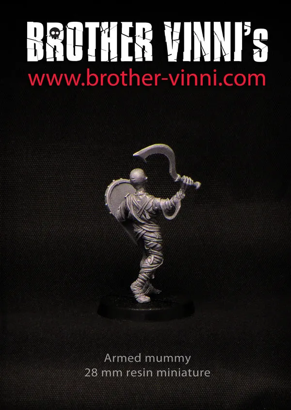 Brother Vinni Momie Marchant figurine résine 28mm