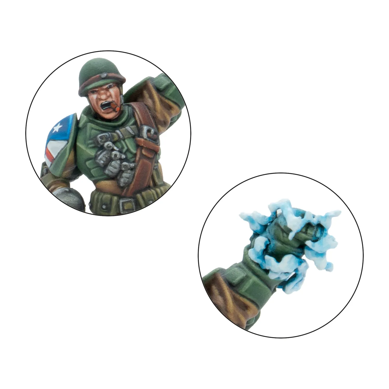 Bolt Action Konflikt'47 Slammer Samuels figurine plastique Paragon