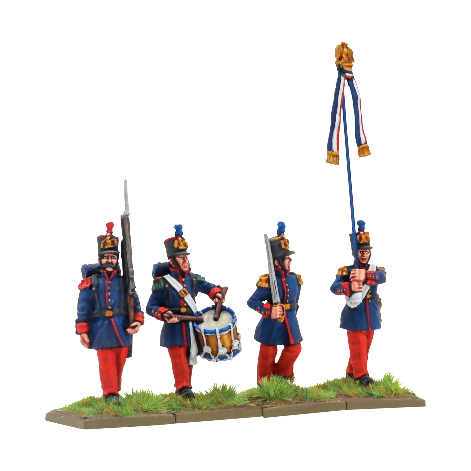 Bolt Action Black Powder Crimean War French Line Infantry command figurines métal
