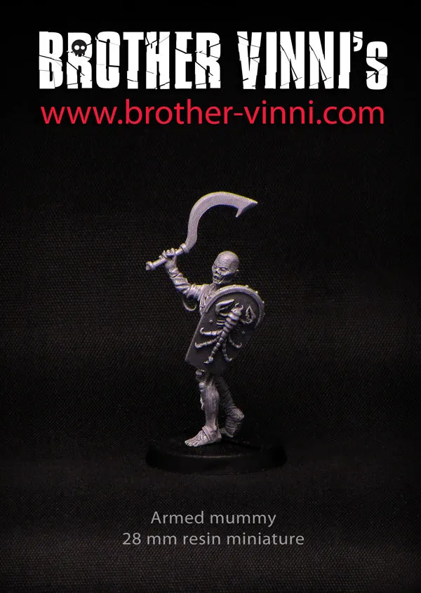 Brother Vinni Momie Marchant figurine résine 28mm