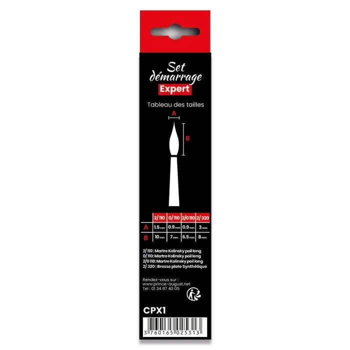 Prince August Kit de démarrage Expert kit peinture 4 pièces français