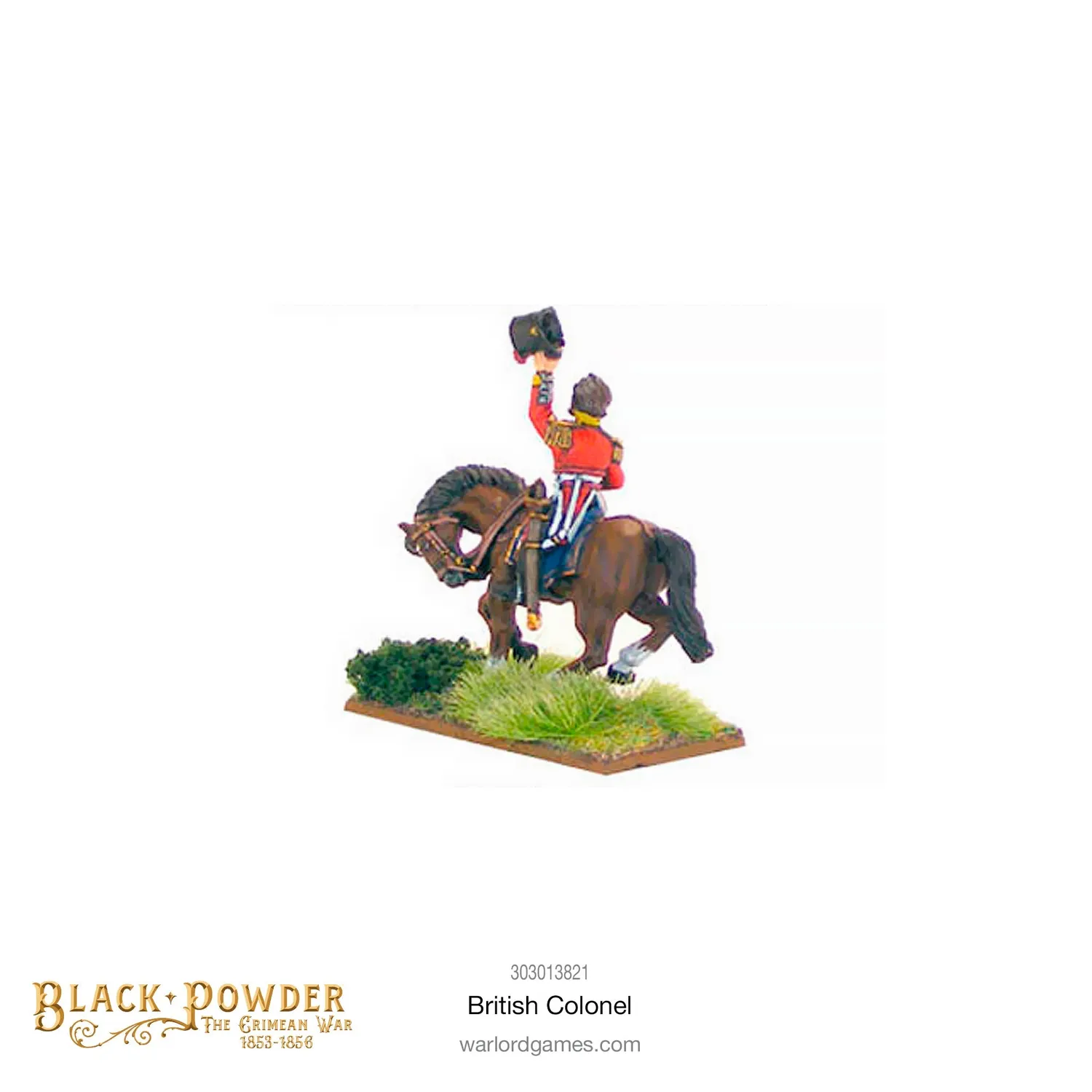 Bolt Action Crimean War Colonel britannique figurine métal montée