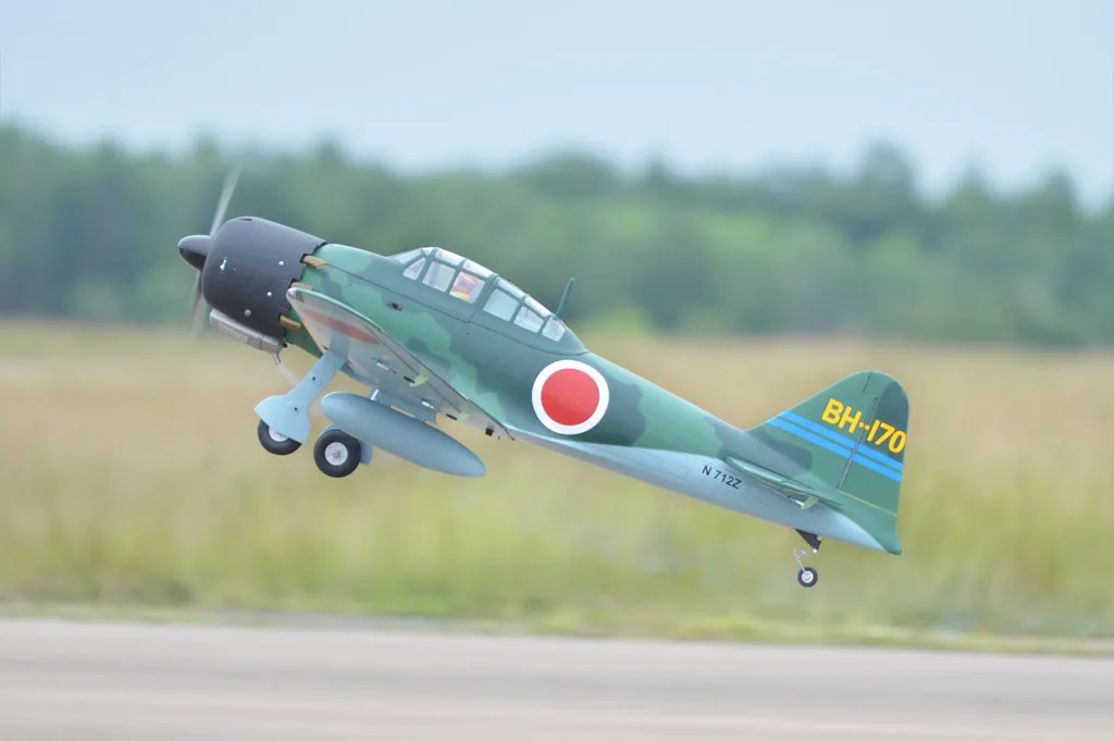 Black Horse BH171-V2 A6M Zero avion RC 1720mm rétract