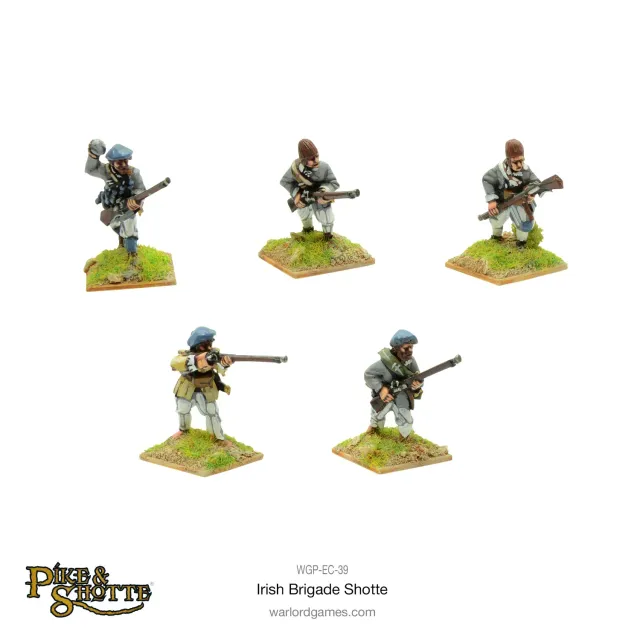 Bolt Action Pike & Shotte Irish Brigade Shotte figurines métal