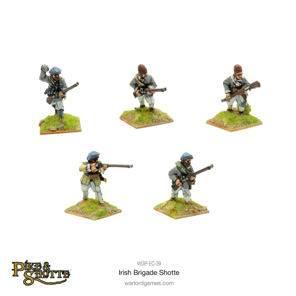 Bolt Action Pike & Shotte Irish Brigade Shotte figurines métal