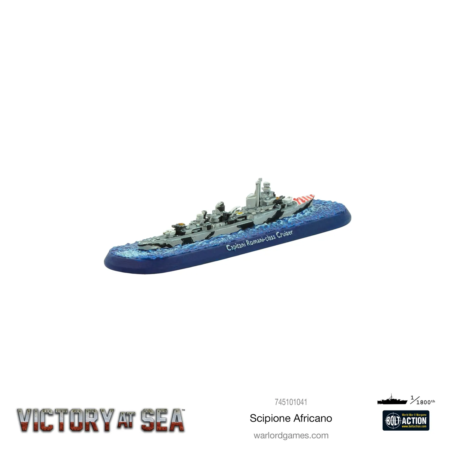 Bolt Action Victory at Sea Scipione Africano navire résine métal