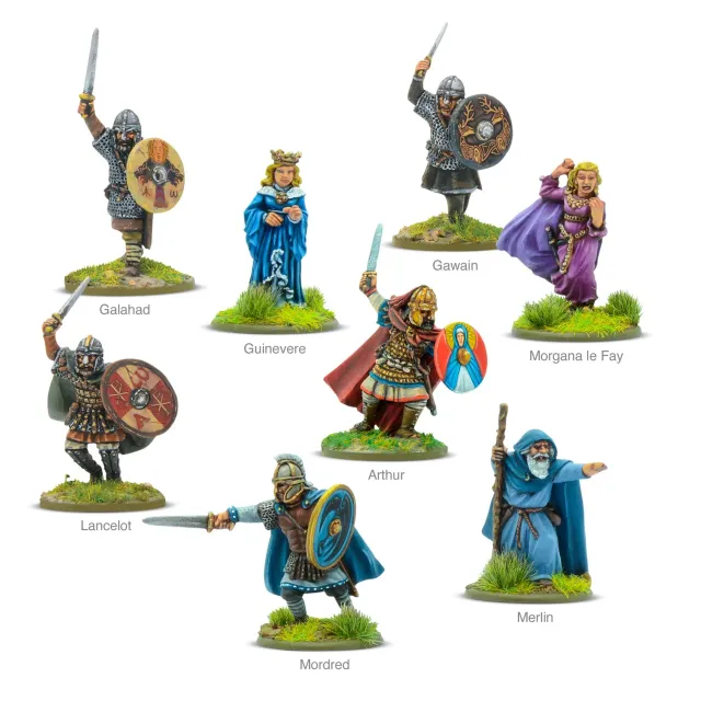 Bolt Action Hail Caesar Heroes of Camelot résine 8 figurines