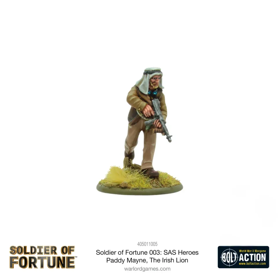 Bolt Action Soldier of Fortune 003 Paddy Mayne figurine métal