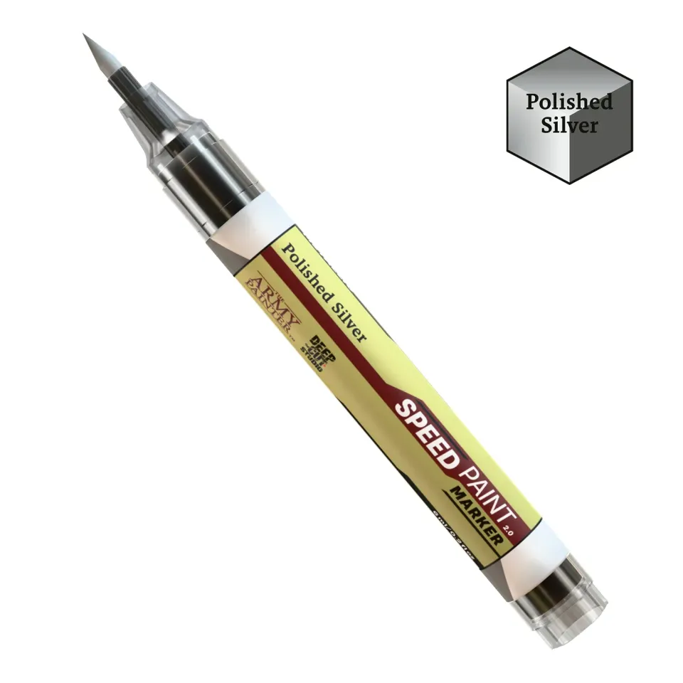 The Army Painter Speedpaint Marker Polished Silver feutre peinture argent