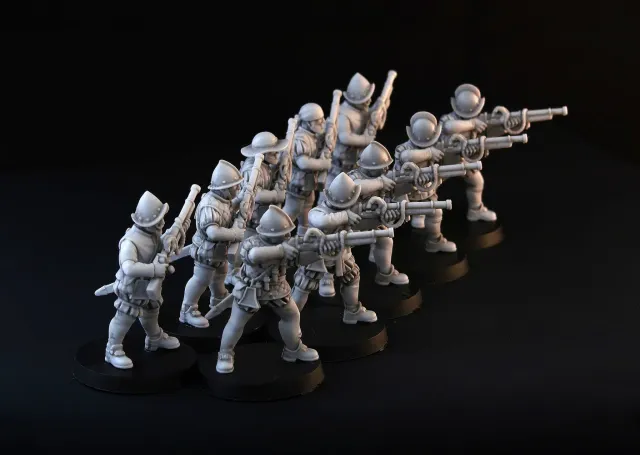 Brother Vinni Spanish Hand Gunners figurines 28mm lot 10