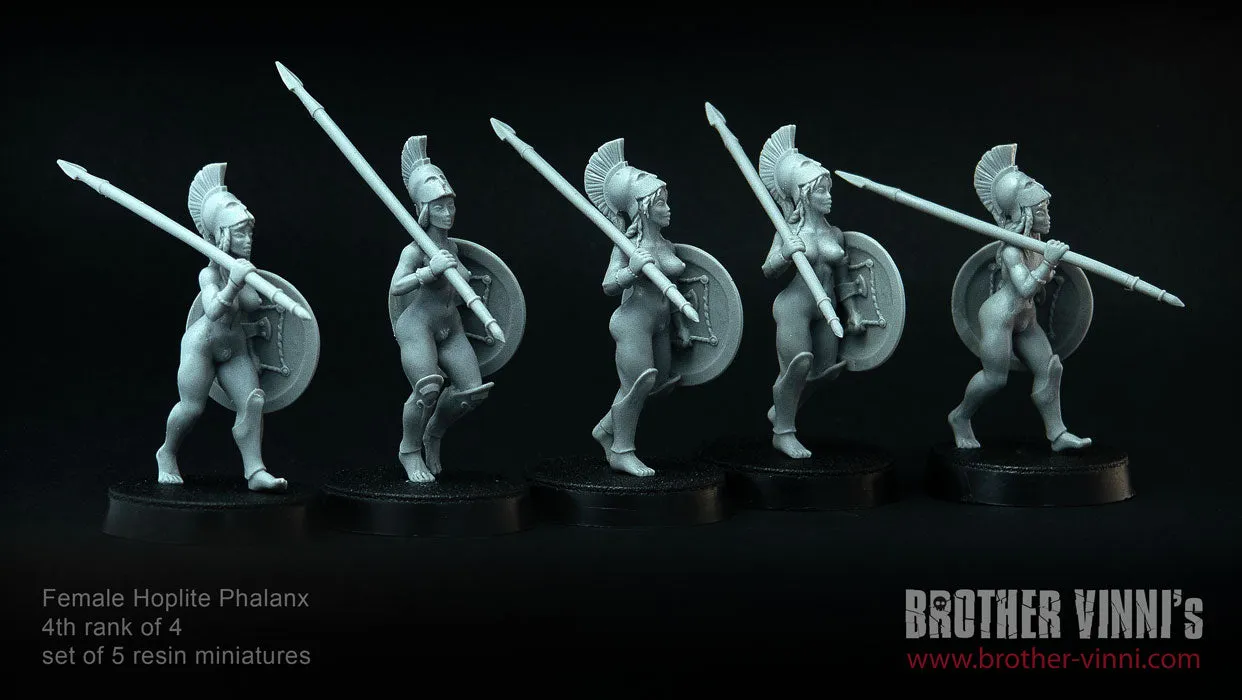 Brother Vinni Female Hoplites 4/4 lot 5 figurines résine 28mm