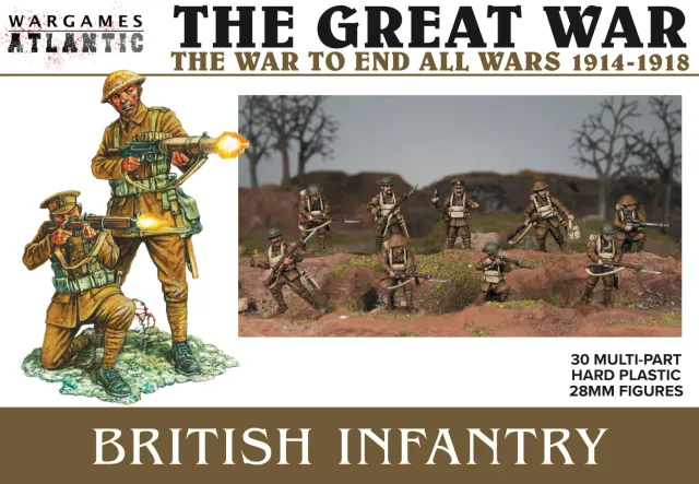 Des Tranchées aux Barricades Infanterie Britannique 1916-1918 figurines 30 pcs