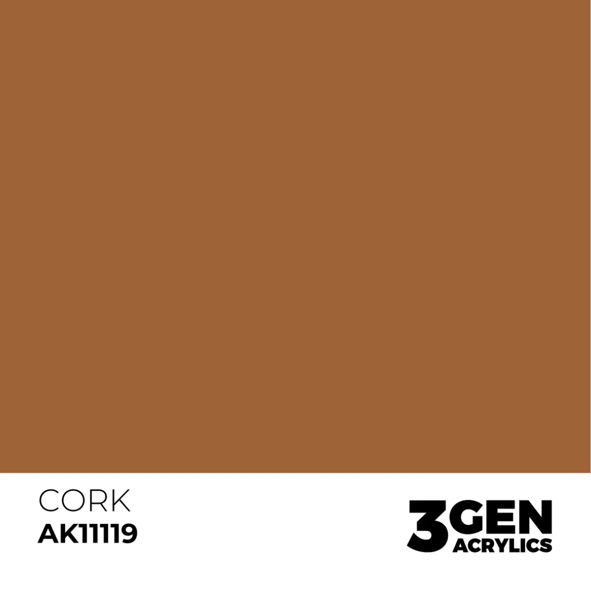 AK Interactive 3Gen Acrylic Cork peinture acrylique brune 17 ml
