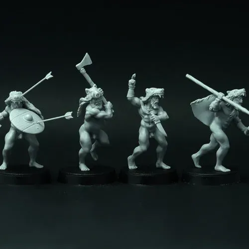 BROTHER VINNI Ancient Germans figurines résine 28 mm 4 pièces historiques