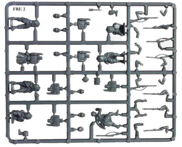Bolt Action Perry Miniatures Franco-Prussian War French Infantry firing line figurines plastique 38 pièces
