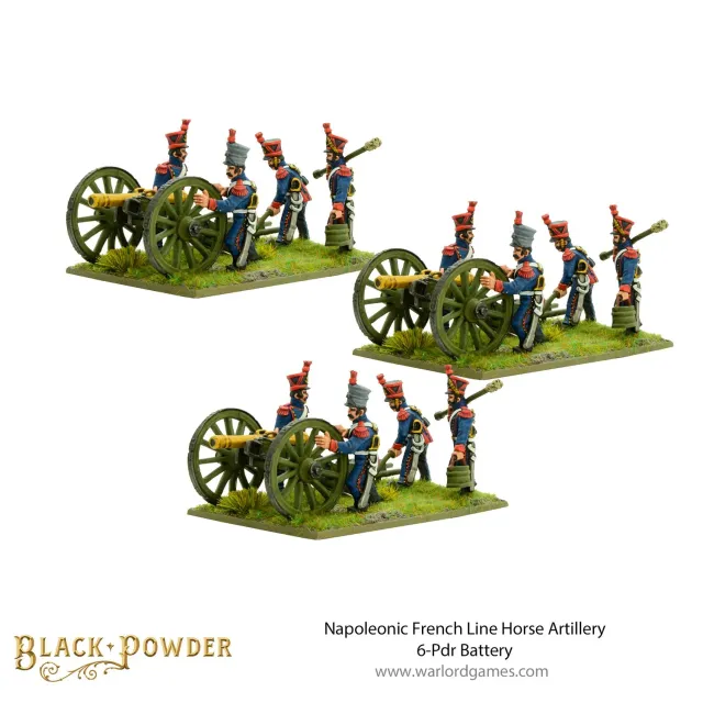 Warlord Games Black Powder Artillerie Cheval Française 6-pdr