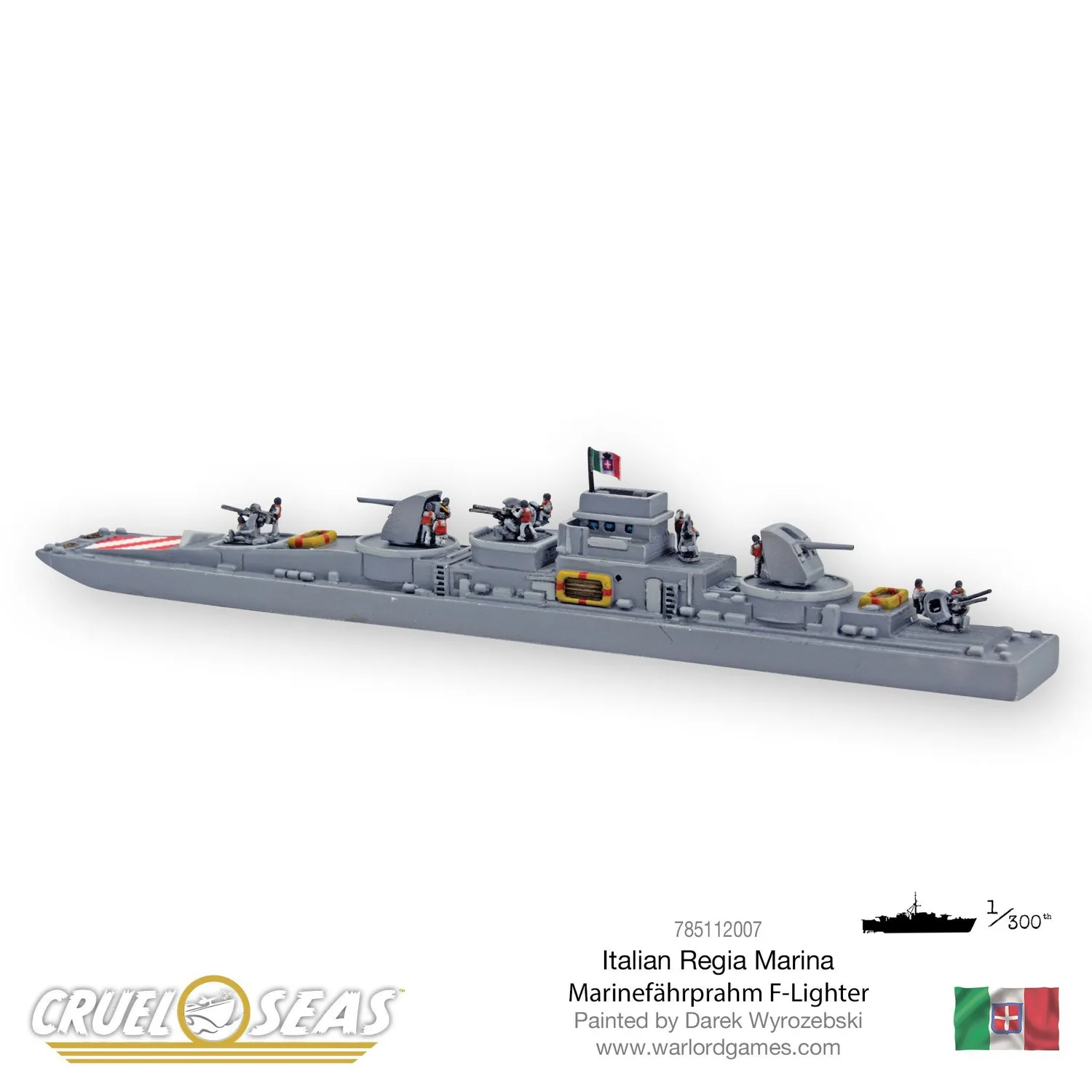 Cruel Seas Marinefahrprahm F-Lighter navire résine