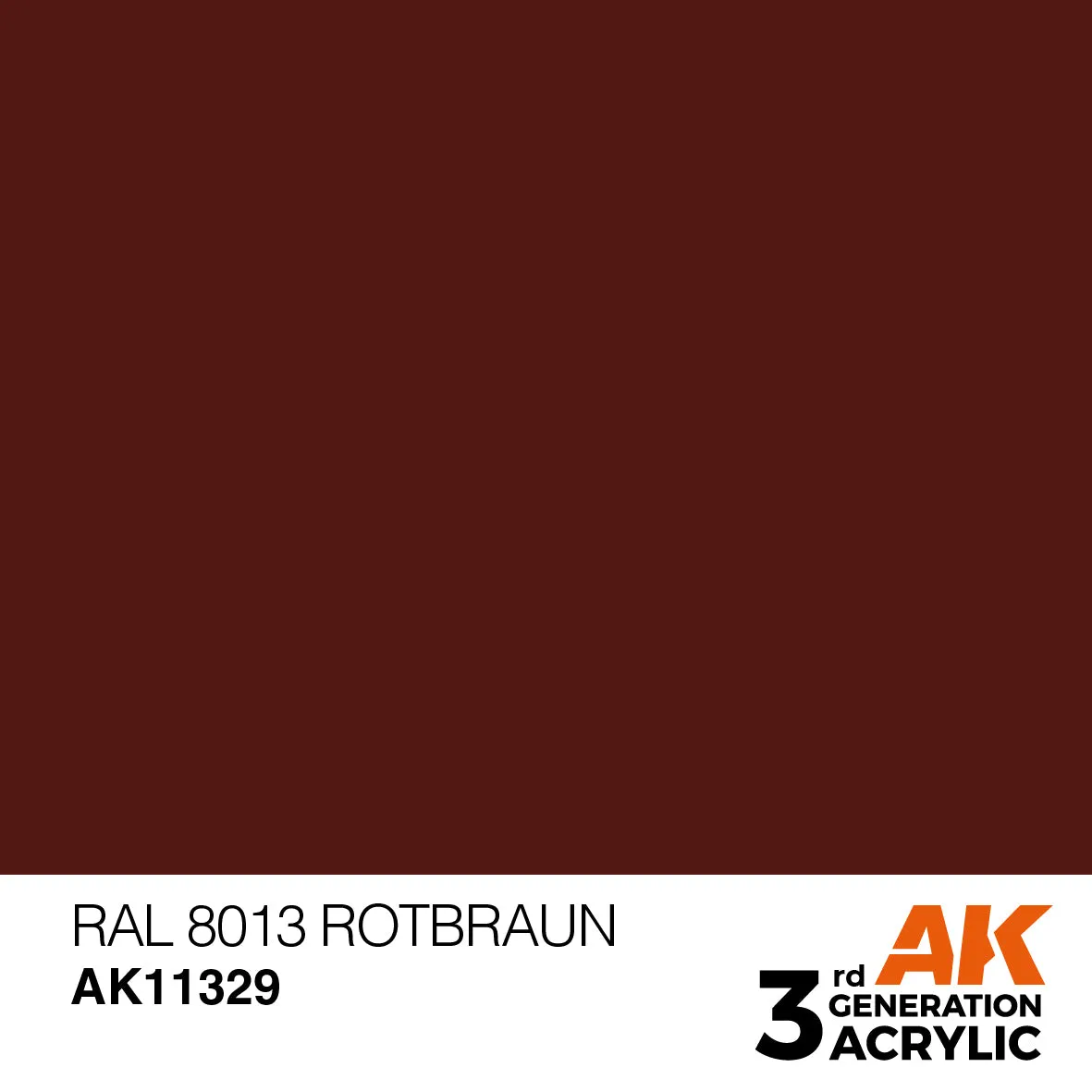 AK Interactive 3Gen RAL 8013 Rotbraun peinture 17 ml