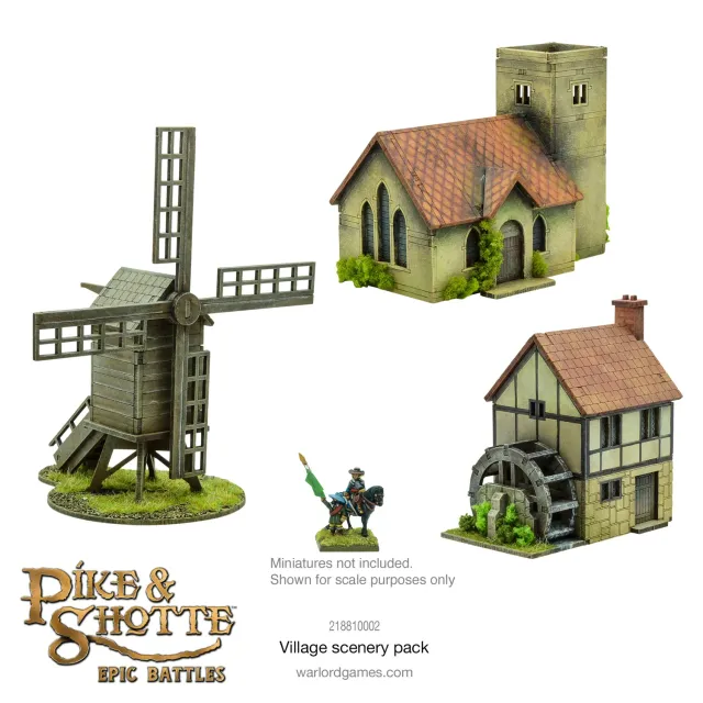 Bolt Action Pike & Shotte Epic Battles Village scenery pack décor MDF