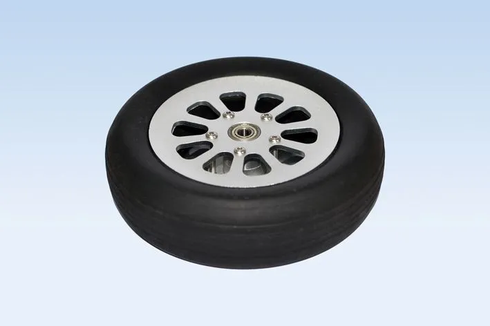 Black Horse Model Rubber Wheel/Hub roue caoutchouc 130 mm