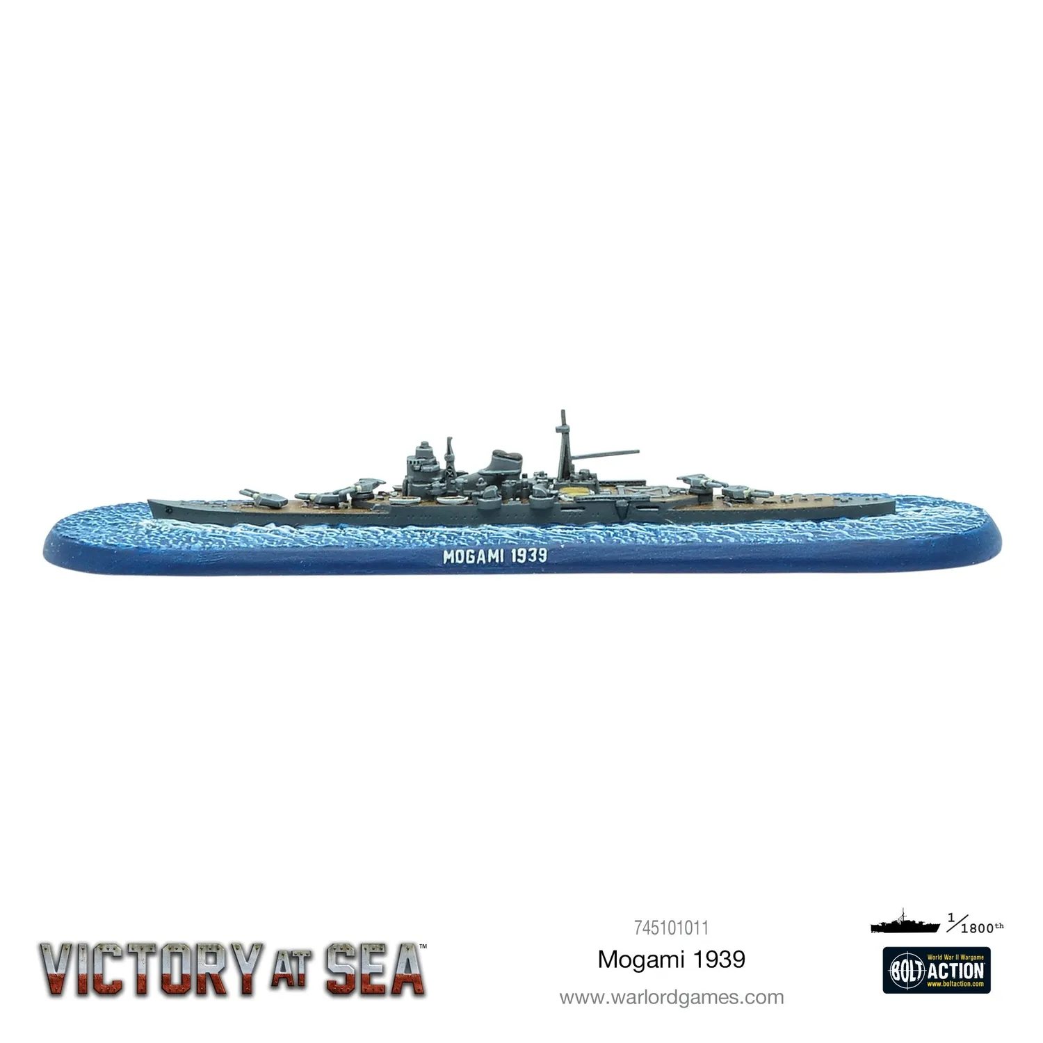 Bolt Action Victory at Sea Mogami 1939 croiseur japonais résine