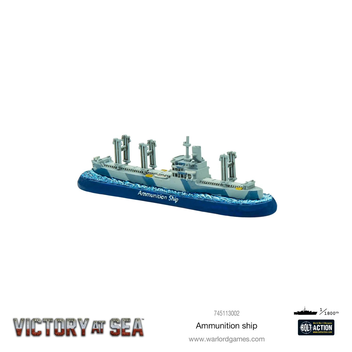 Victory at Sea Ammunition Ship navire munitions résine
