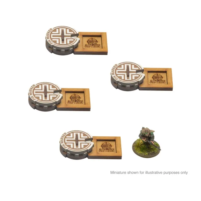 Bolt Action MDF Unit Pin Markers Germany marqueurs x4