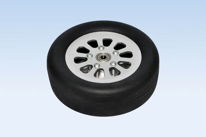 Black Horse Model Rubber Wheel/Hub 100mm roue caoutchouc