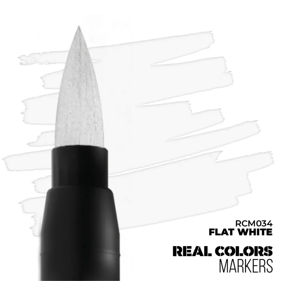 AK Interactive marqueur acrylique blanc flat white couvrance
