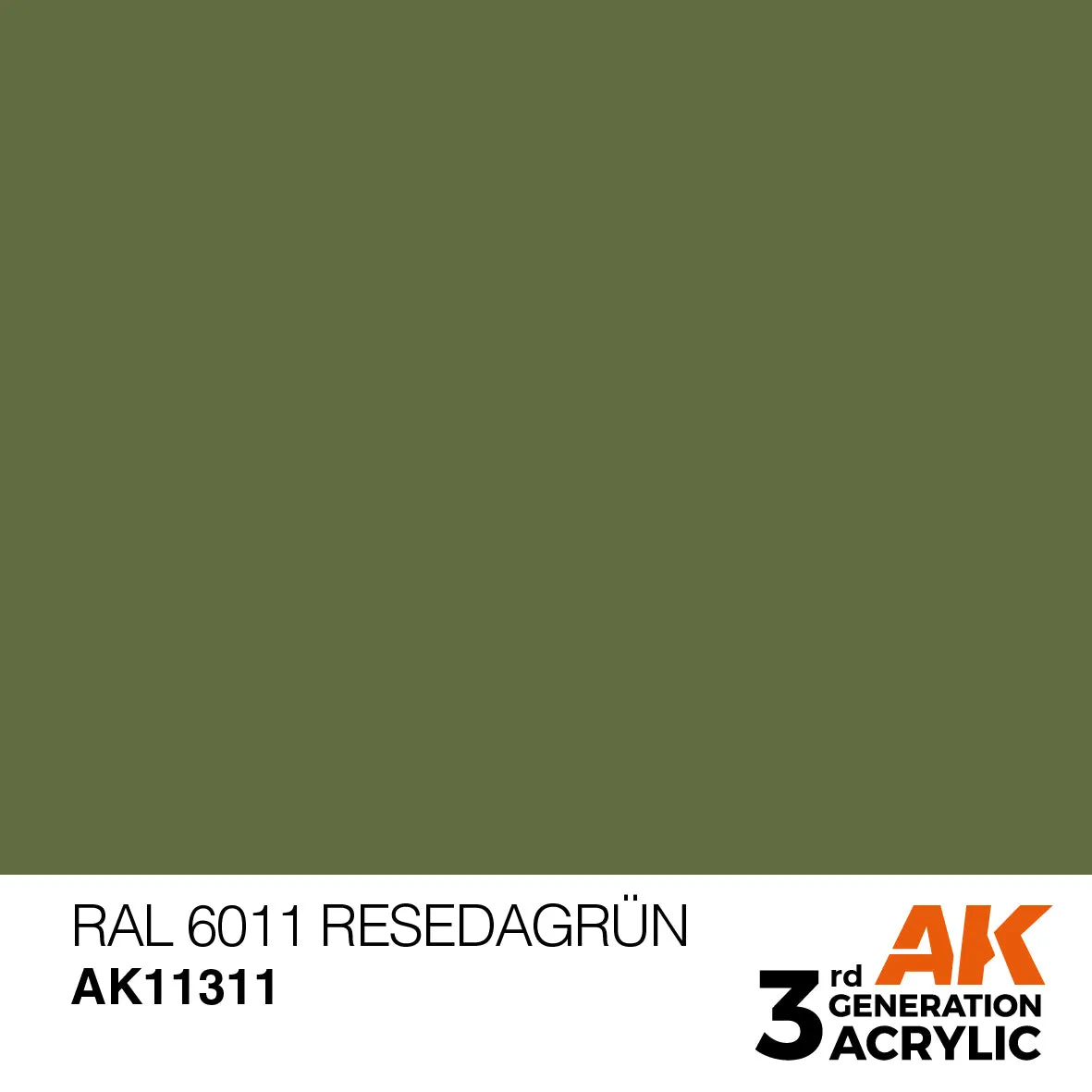 AK Interactive 3Gen Acrylic RAL 6011 Resedagrün peinture verte