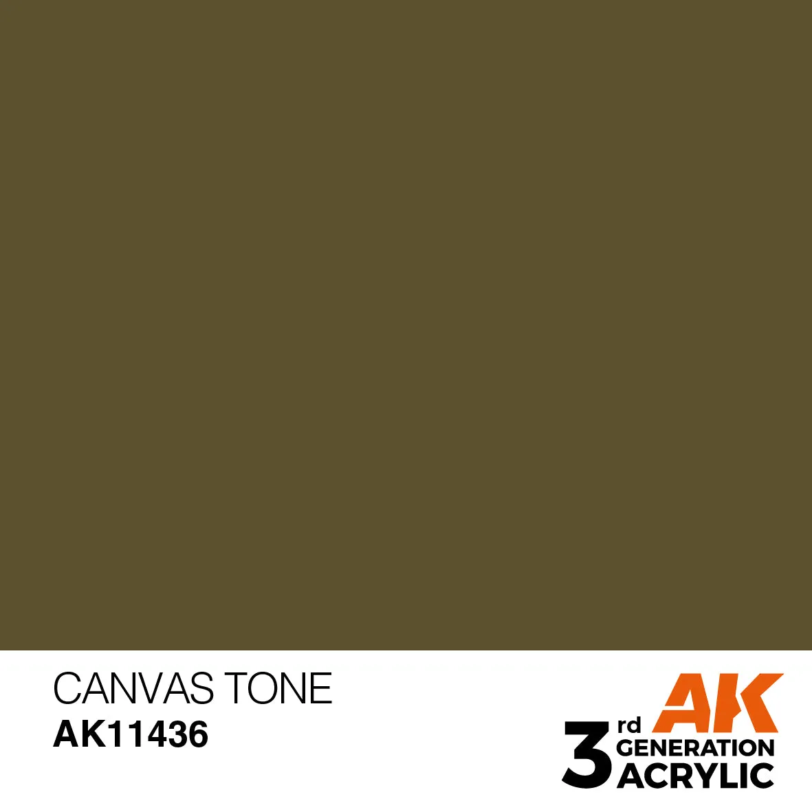 AK Interactive 3Gen Canvas Tone peinture acrylique 17ml marron