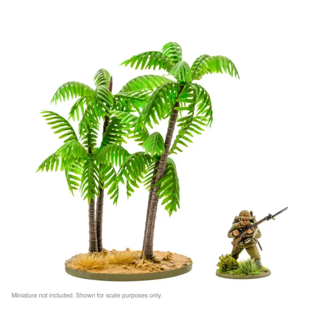 Bolt Action Palm trees décor palmiers plastique x3