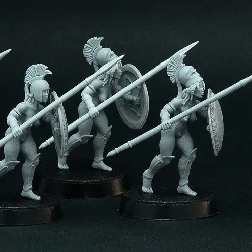 Brother Vinni Female Hoplites 3/4 figurine résine 28mm lot 5