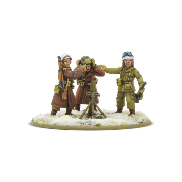 Bolt Action US Airborne Winter Medium Mortar Team mortier hiver