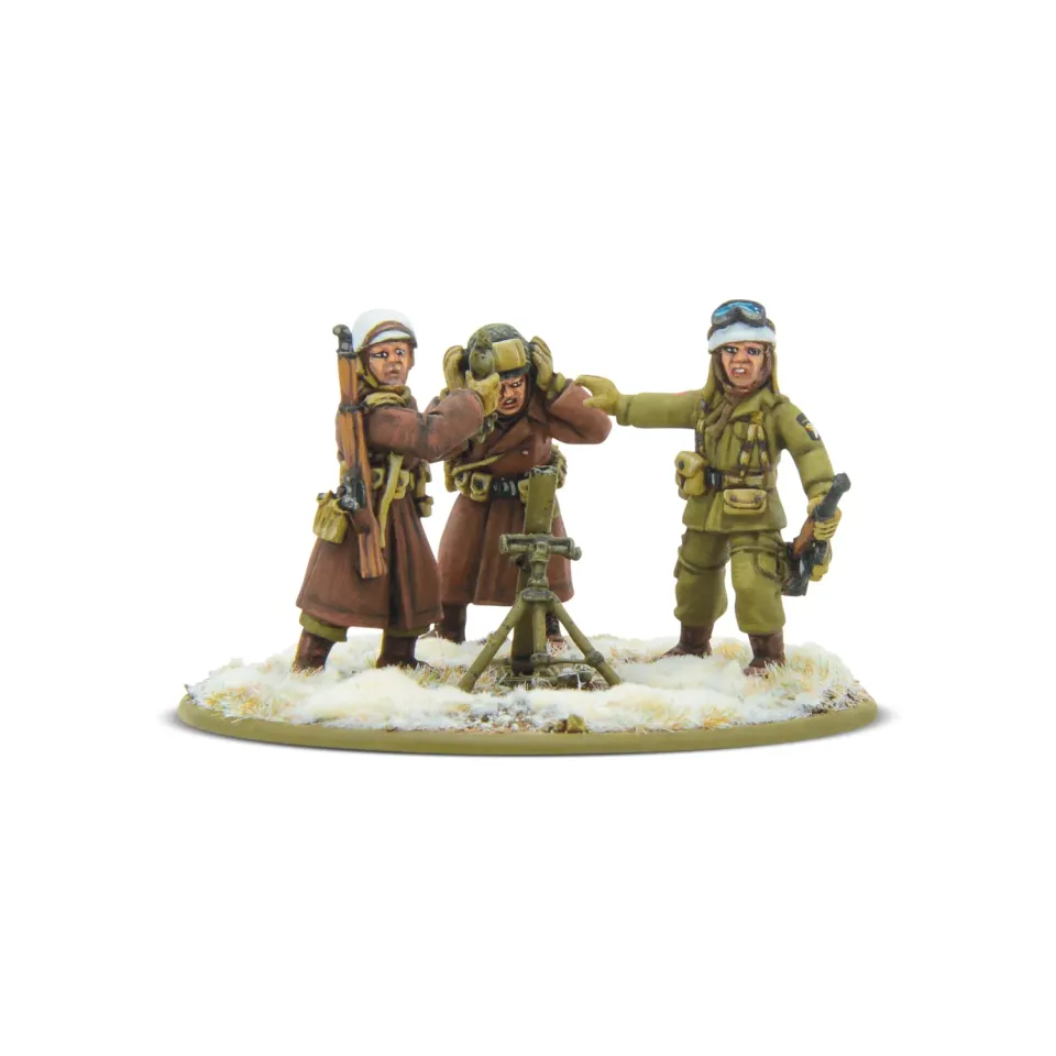 Bolt Action US Airborne Winter Medium Mortar Team mortier hiver