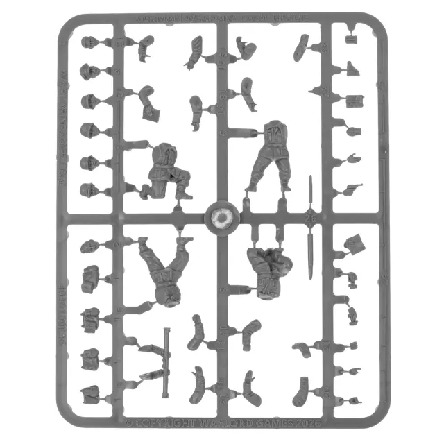 Bolt Action German Weapons Crew grappe plastique 4 figs