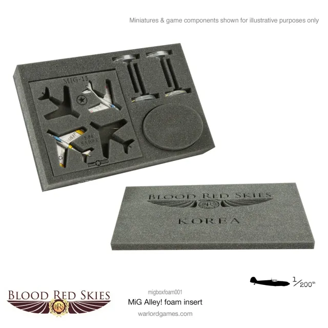 Blood Red Skies MiG Alley mousse de rangement insert