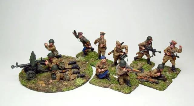 Ares Wargames Etat-Major soviétique 1940 figurines métal 28mm