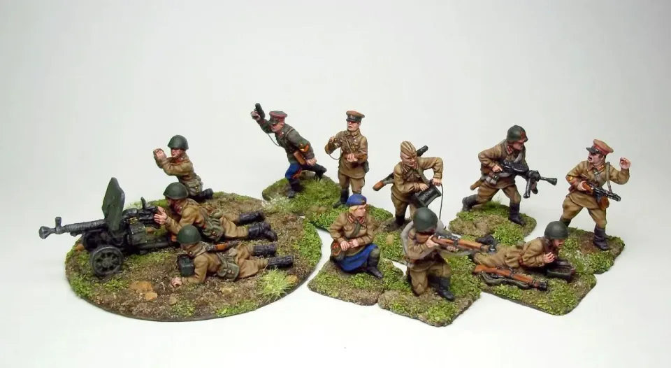 Ares Wargames Etat-Major soviétique 1940 figurines métal 28mm