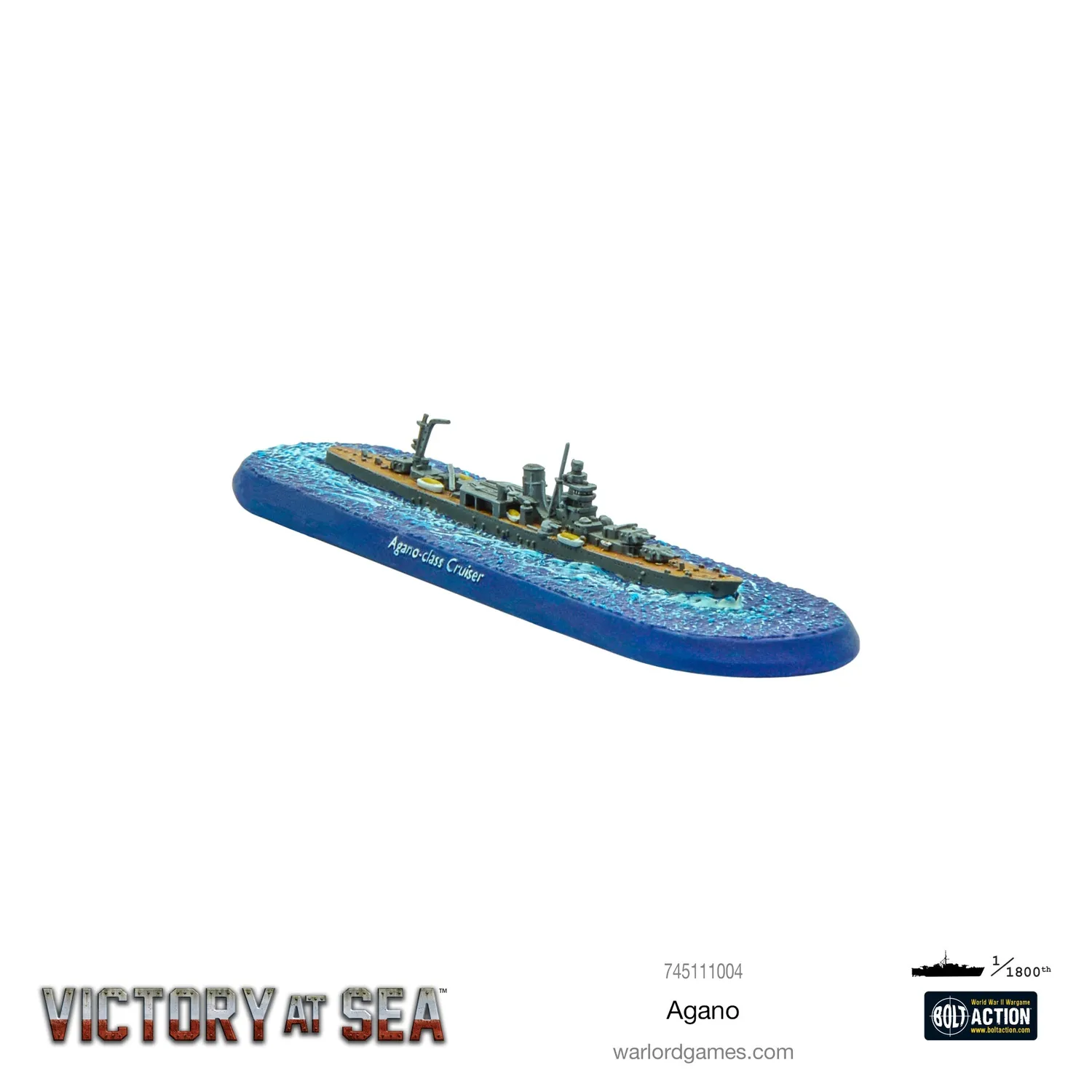 Bolt Action Victory at Sea Agano navire résine japonais