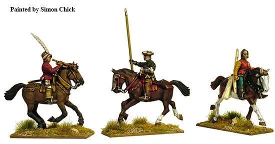 Perry Miniatures Wars Roses Light Cavalry figurines x12