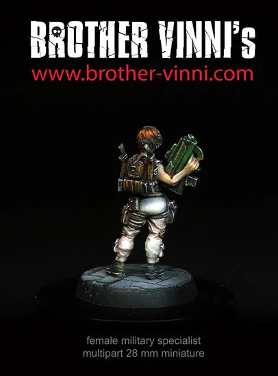 Brother Vinni Garde Femme figurine résine 28mm sci-fi